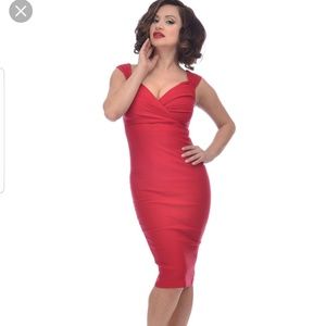 Rock Steady red wiggle dress nwt